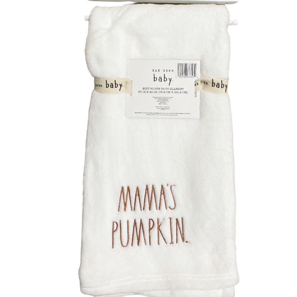 NEW 🍼👶Rae Dunn👶🍼 MAMA’S PUMPKIN Baby Blanket